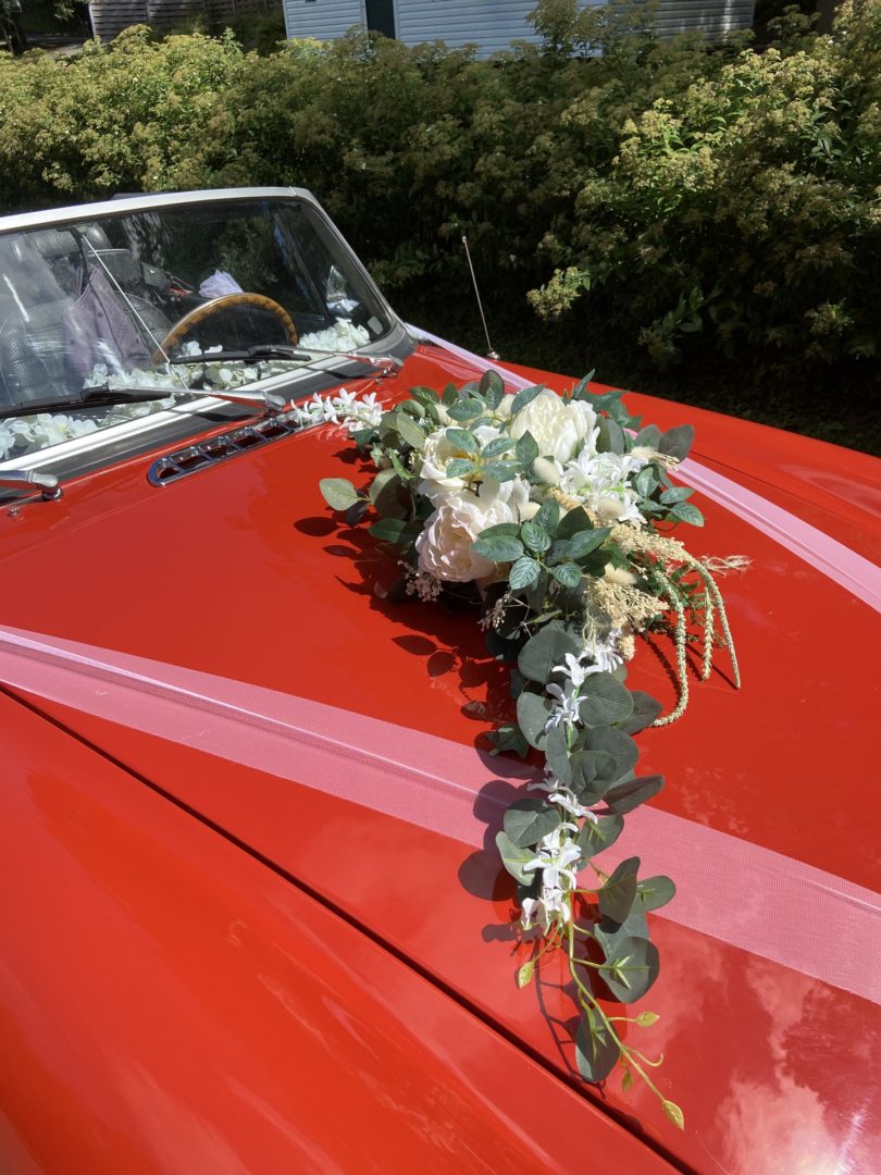 Vieille voiture mariage