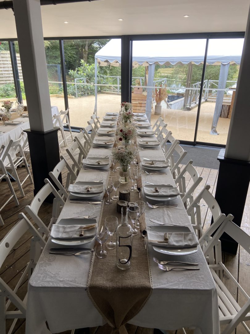 Table mariage décoré