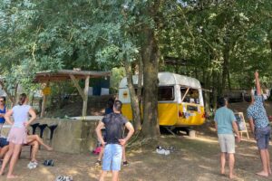 Caravane bar la plage